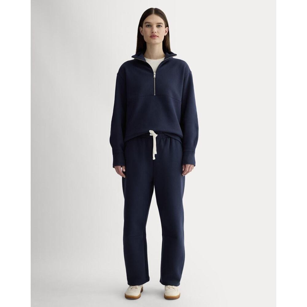 Everlane Women's Laid-Back Sweatpant in Navy, Size Large, Cotton/Polyester